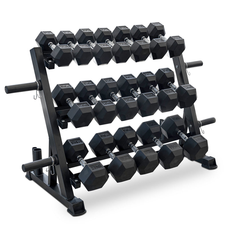 Rubber Hex Dumbbells Gym Equipment