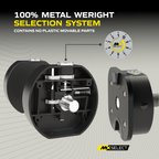 Adjustable Dumbbell Set 5.9kg - 45.4kg Pair MX100 EVO Knurled Premium Dumbbells