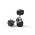 10kg Hex Dumbbell Set – Rubber Coated
