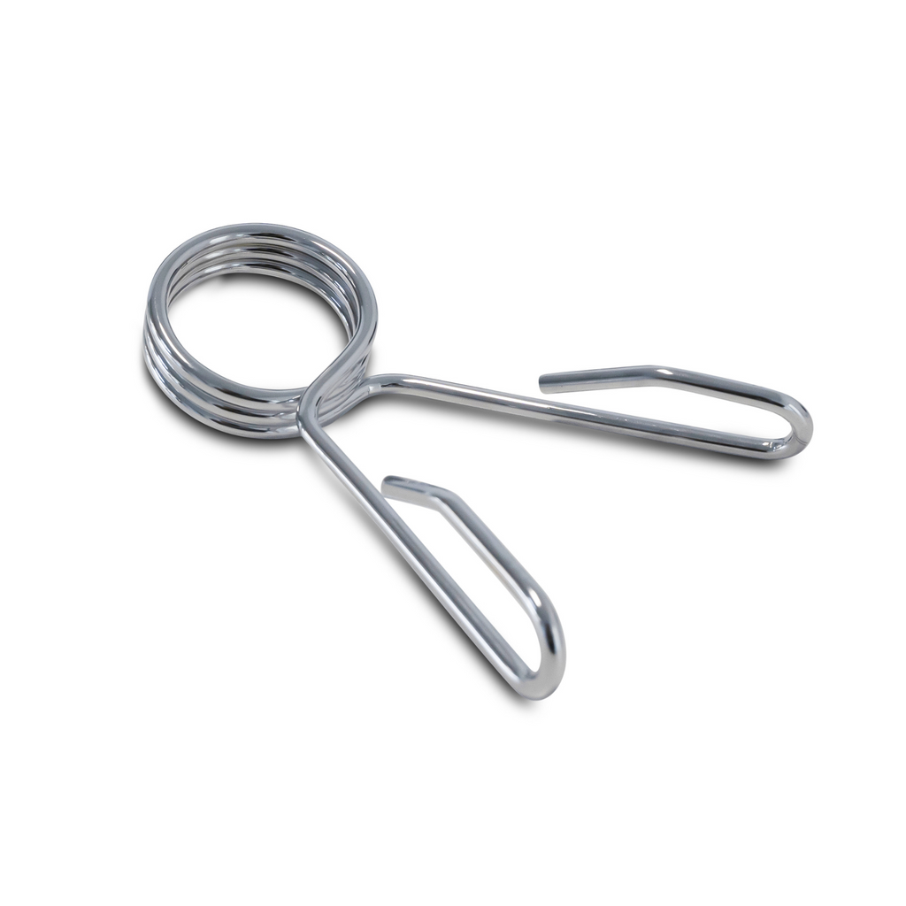 Spring Collar Clips for Olympic Barbells – Pair