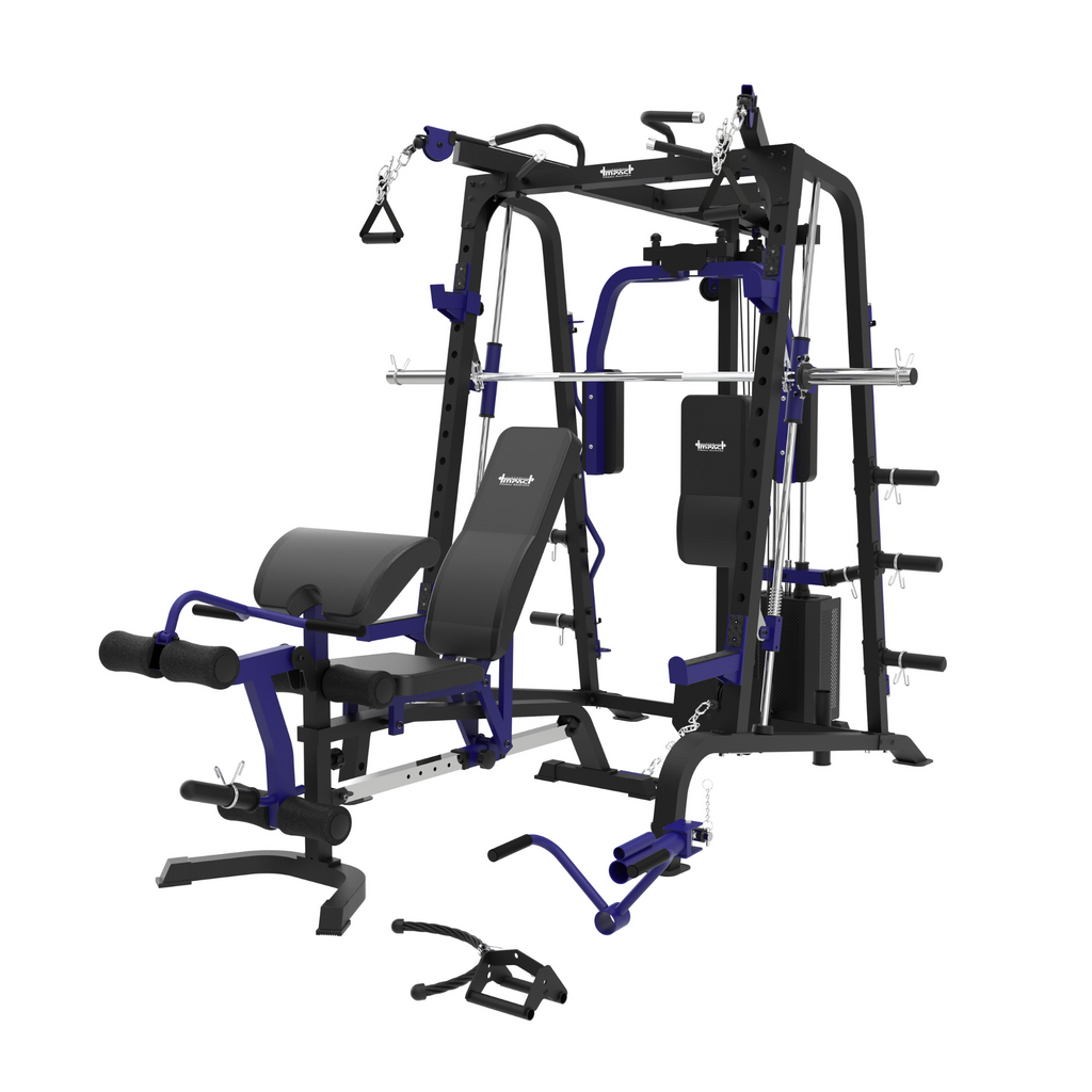 SM8 Home Gym Multi-Functional Trainer with Adjustable Bench & Leg Developer