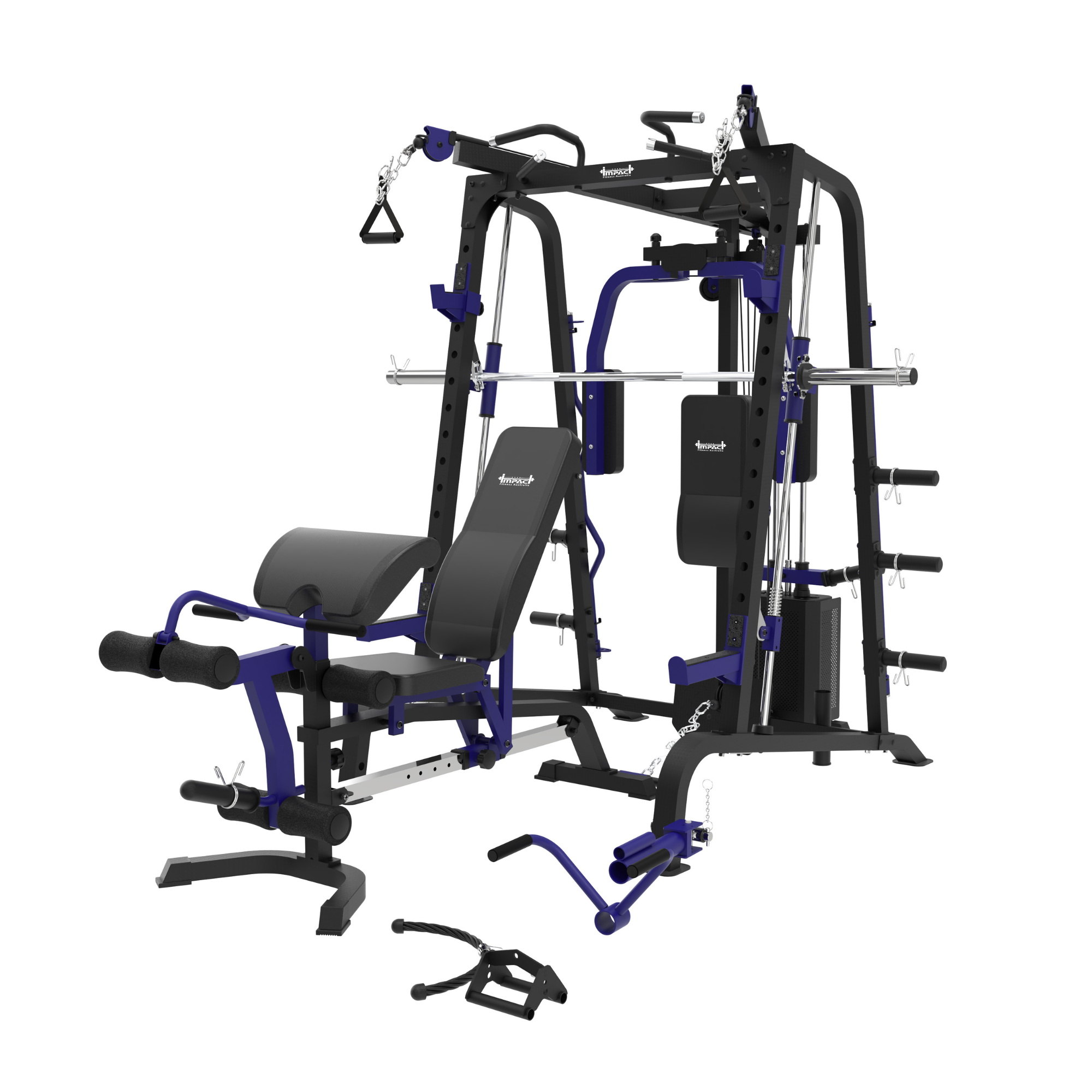 SM8 Home Gym Multi-Functional Trainer with Adjustable Bench & Leg Developer