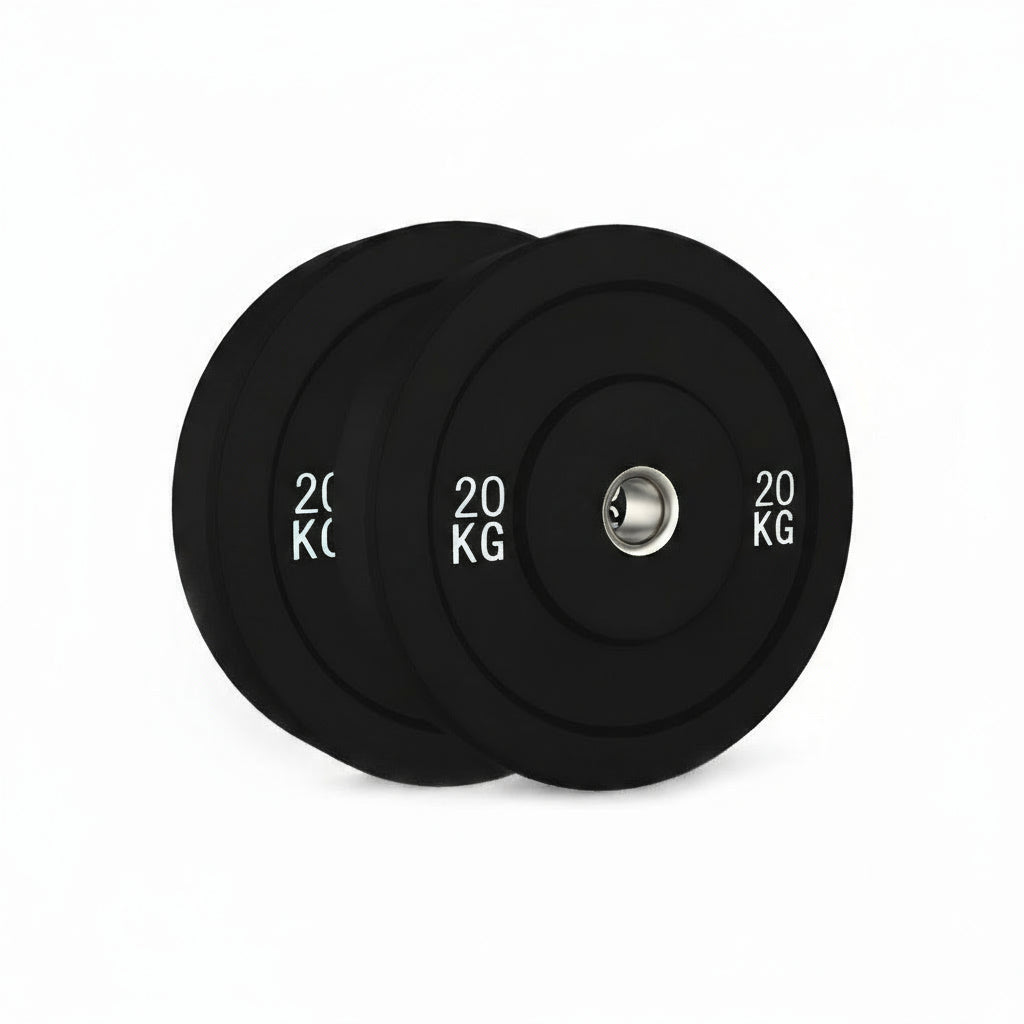 100kg Black Bumper Weight Plate 