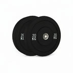 100kg Black Bumper Weight Plate 