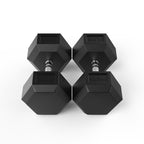 32.5kg  rubber hex dumbbell pair