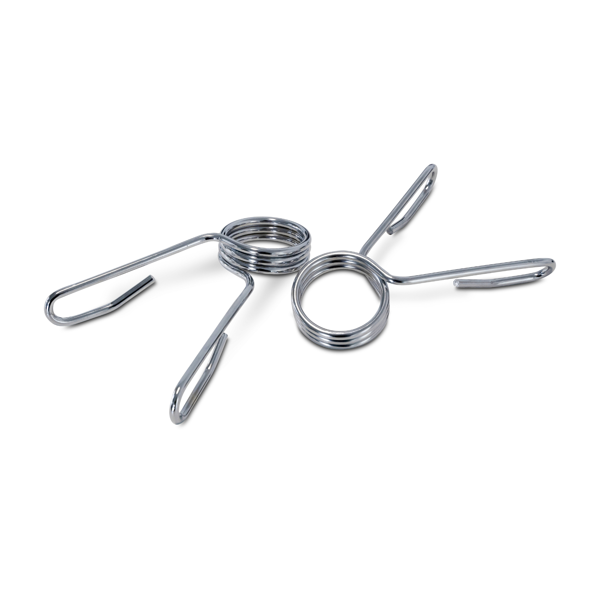 Spring Collar Clips for Olympic Barbells – Pair