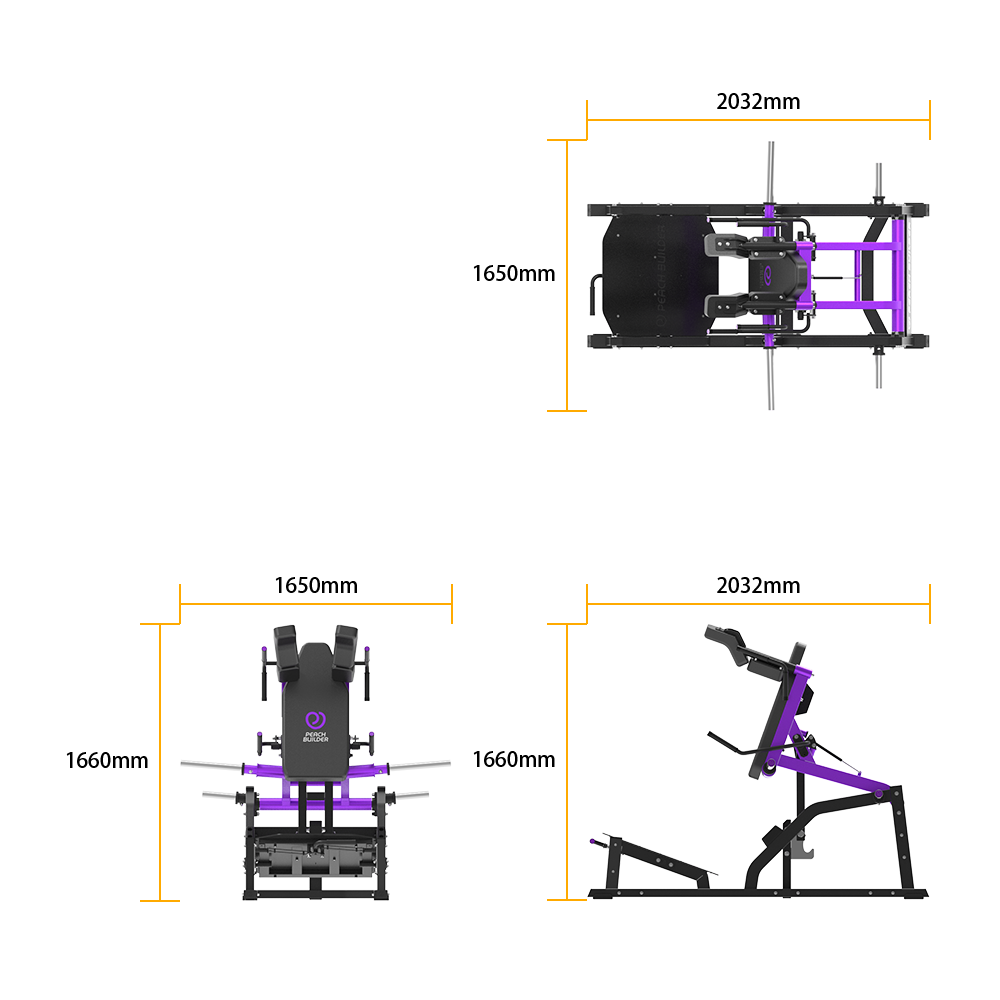 Insight Commercial V Squat Peach Builder Machine