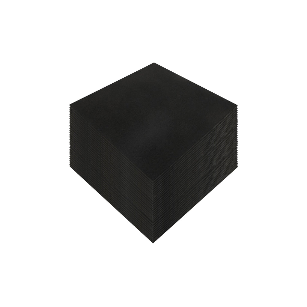 Commercial-Grade Black Rubber Gym Flooring – 50 Pack