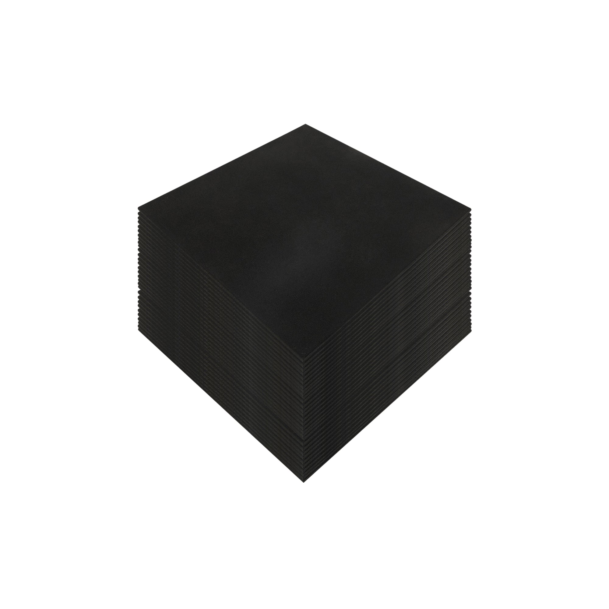 Commercial-Grade Black Rubber Gym Flooring – 50 Pack