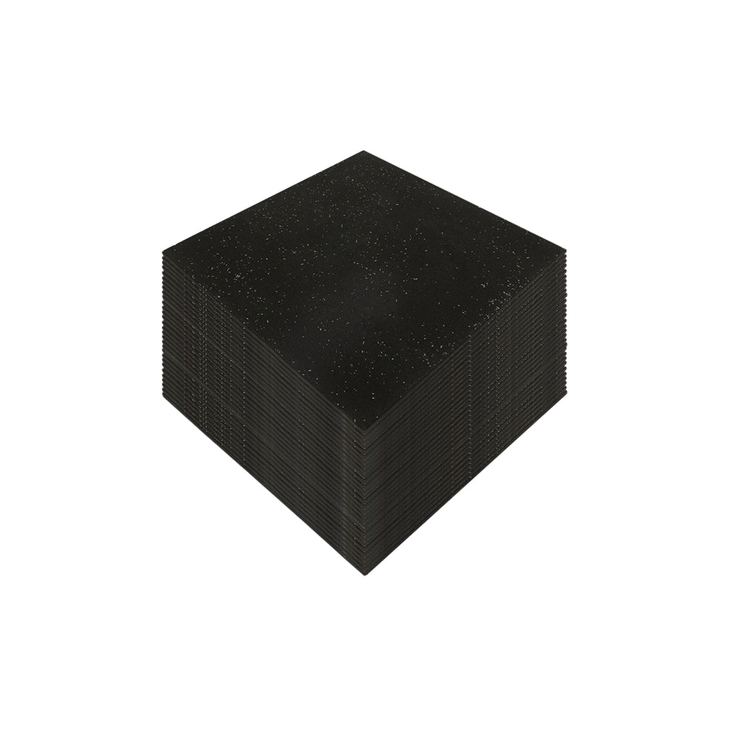50-Pack White Fleck Rubber Gym Floor Tiles
