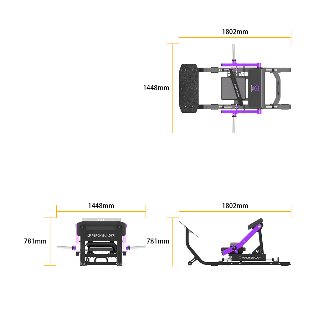 Insight Commercial Hip Thruster Peach Builder Machine