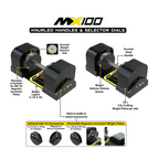 Adjustable Dumbbell Set 5.9kg - 45.4kg Pair MX100 EVO Knurled Premium Dumbbells