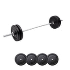 6ft Barbell + 80kg Standard Weight Plates Set