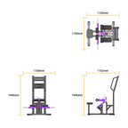 Insight Commercial Standing Hip Thrust Peach Builder Machine