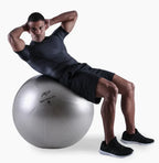 PTP 75CM Steel Grey Exercise CoreBall with Pump