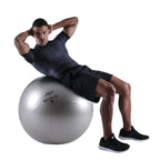 PTP 75CM Steel Grey Exercise CoreBall with Pump