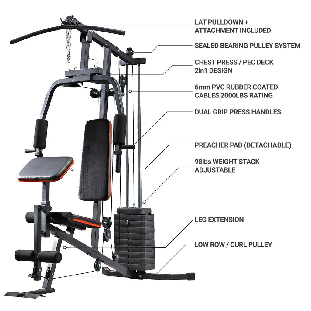 Home Gym with Preacher Pad 2