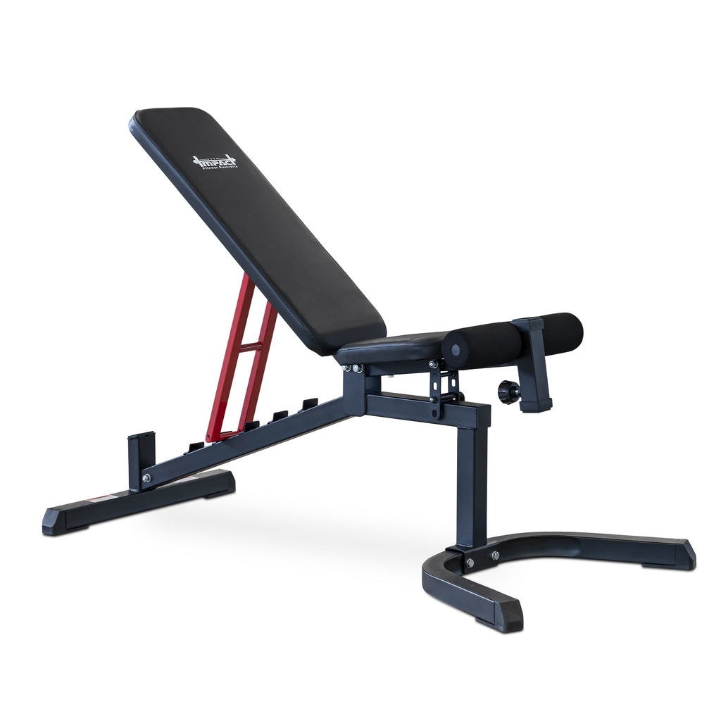Adjustable Weight Bench with Leg Extension and Preacher Curl – Full Body Workout Bench for Home Gym