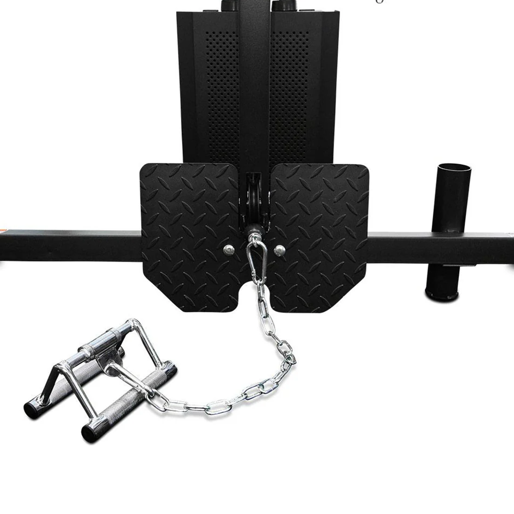 Multi-Station Gym with FID Bench and Barbell Olympic Weight Plate Set