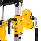 Multi-Trainer Home Gym with Adjustable Bench & 100kg Olympic Weight Set and Barbell