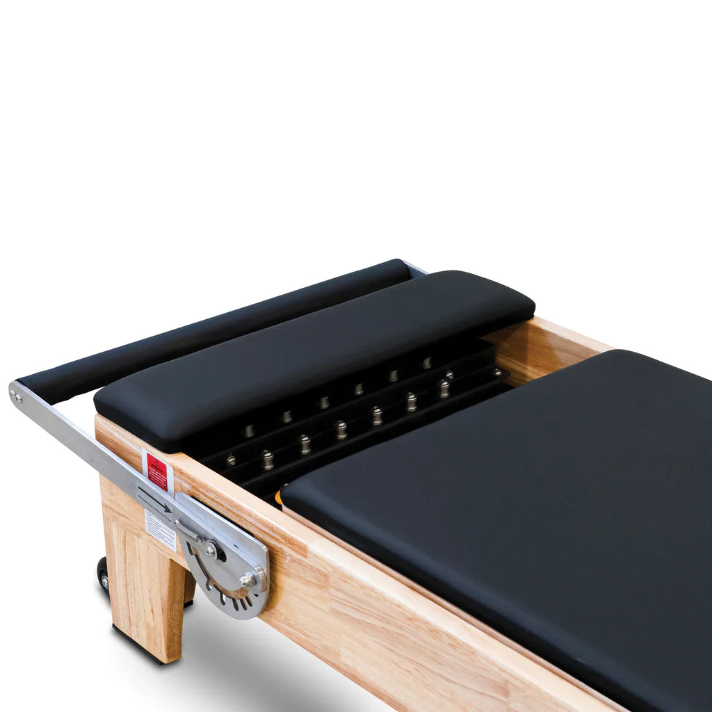 Oak Pilates Reformer with Half Trapeze Tower