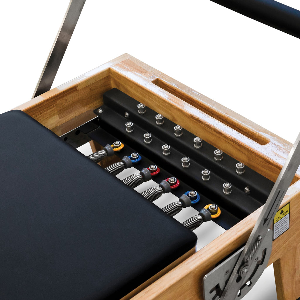 Oak Pilates Reformer with Full Accessory Kit