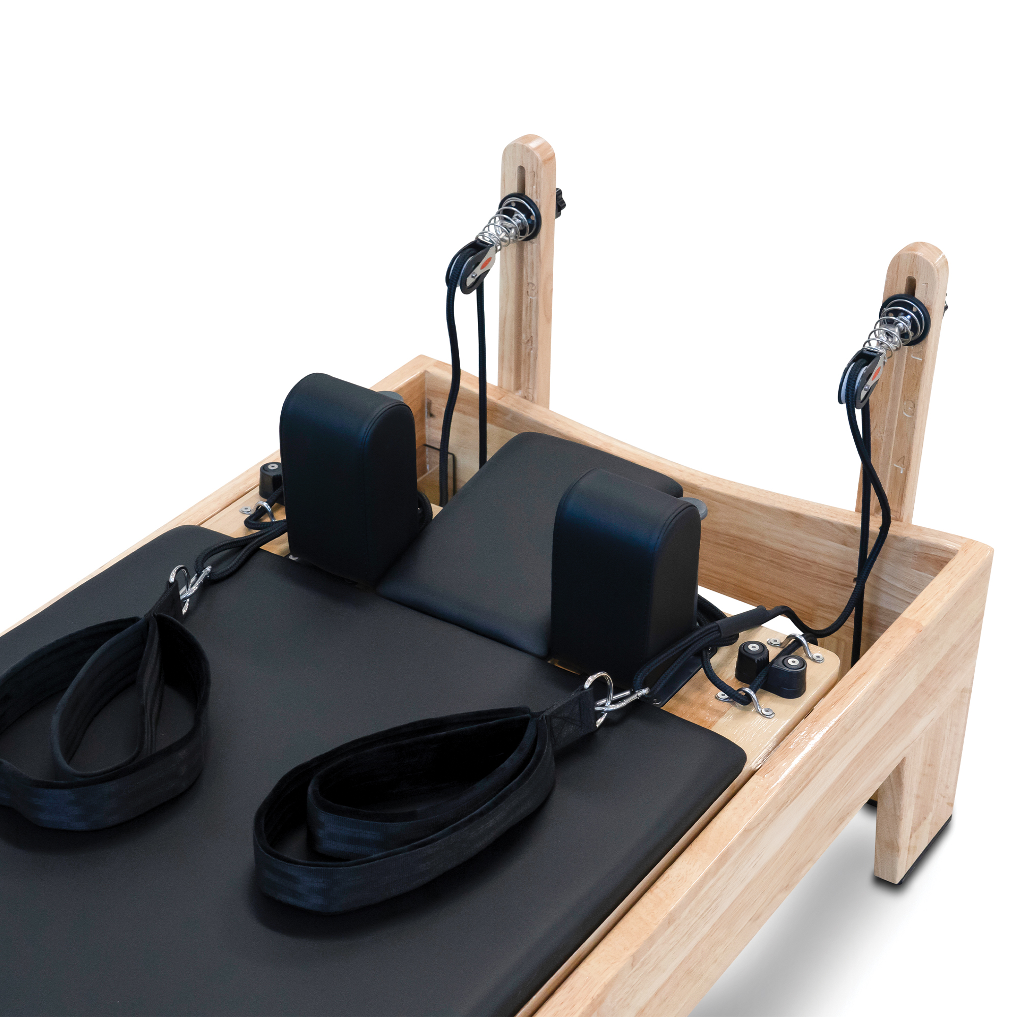 Oak Pilates Reformer with Full Accessory Kit