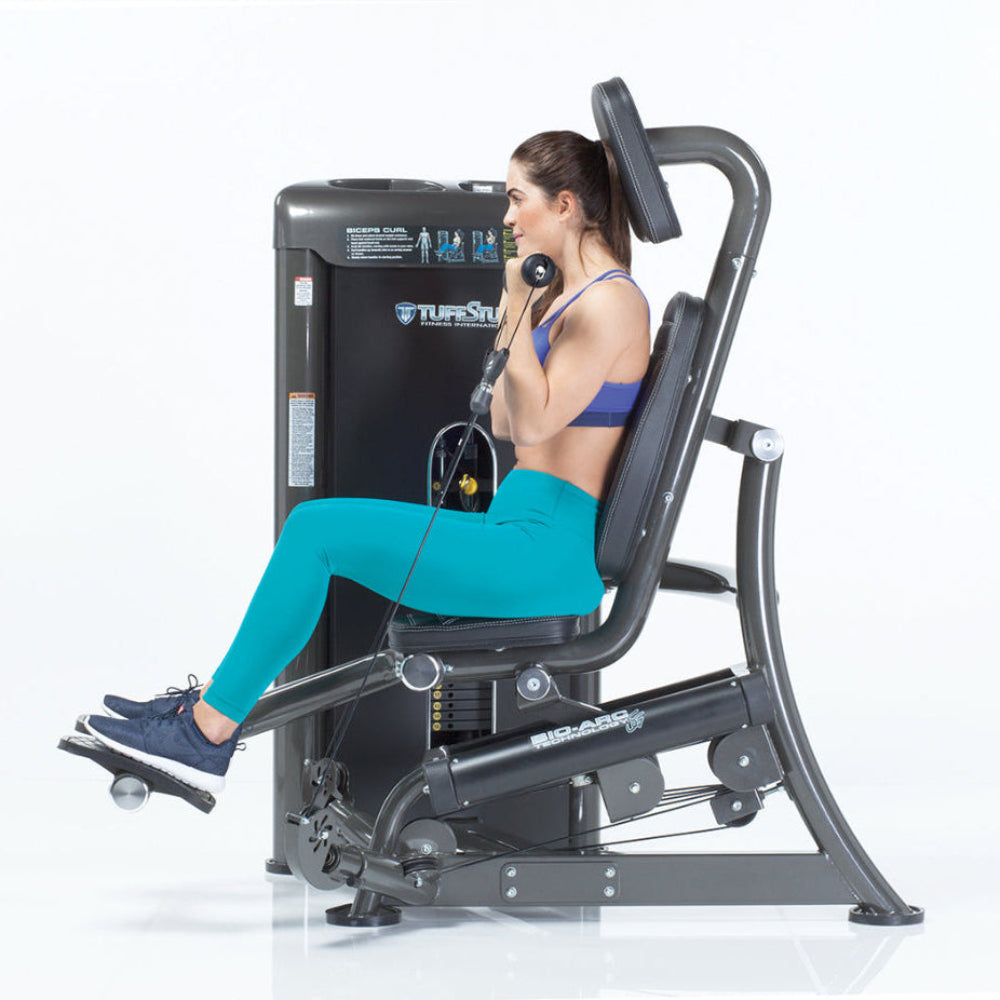 Tuff Stuff Commercial Bicep Curl Press Selectorized Bio-Arc Series 2 