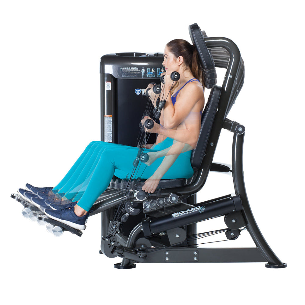 Tuff Stuff Commercial Bicep Curl Press Selectorized Bio-Arc Series 3