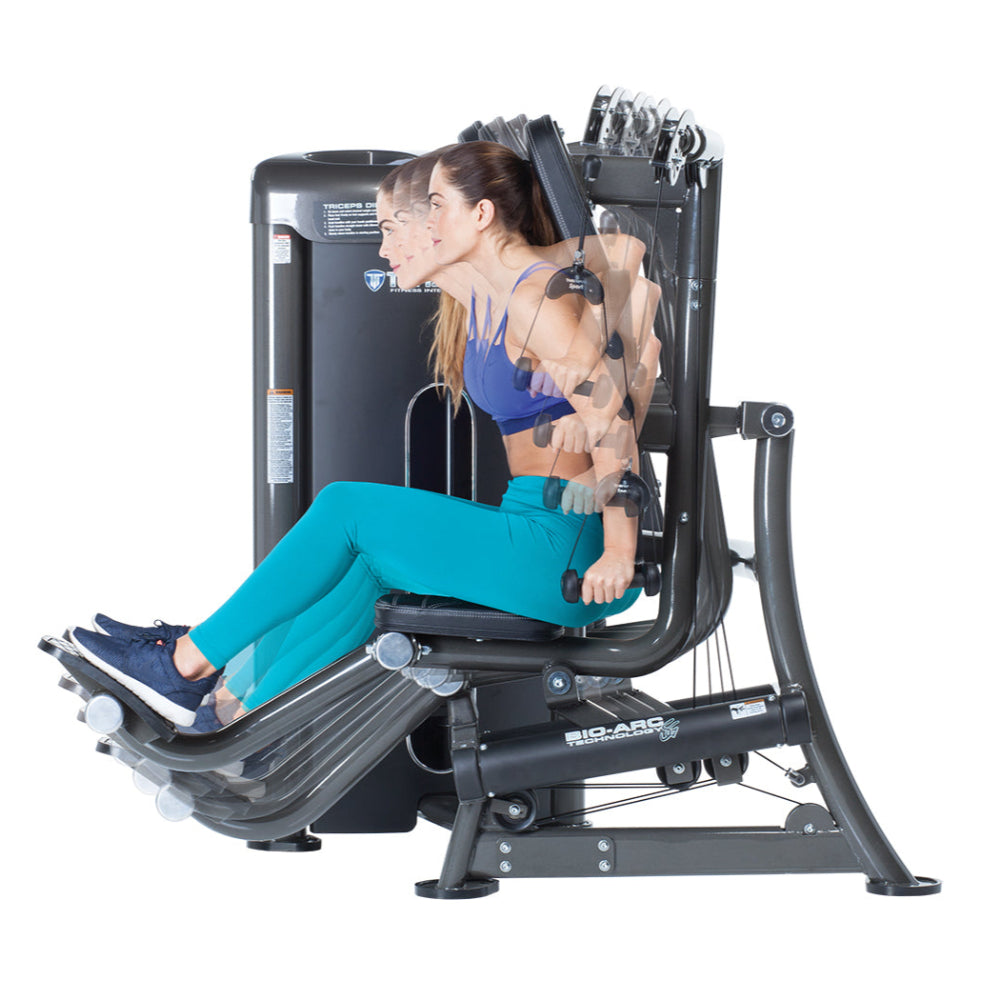 Tuff Stuff Commercial Tricep Dip Press Selectorized Bio-Arc Series 4
