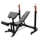 Weight Bench Home Gym Bench Press + Barbell & Adjustable Dumbbells Set