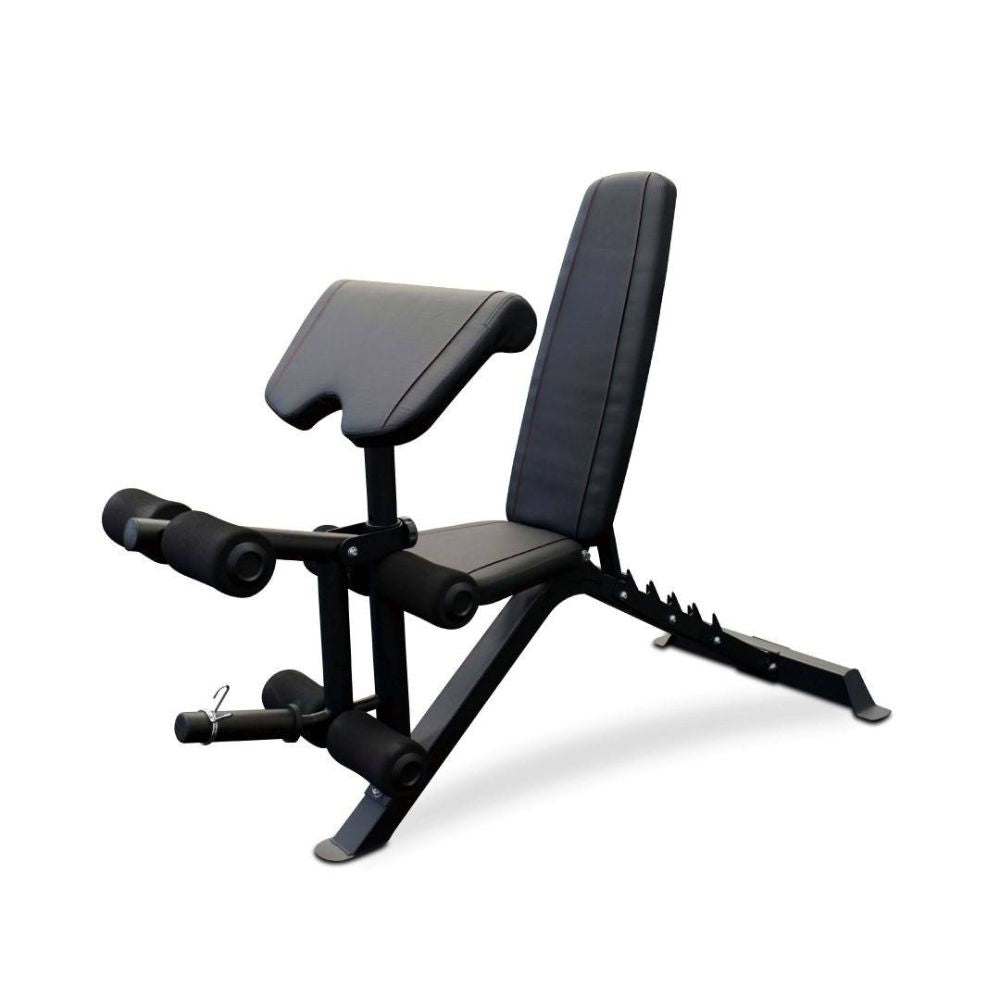 Weight Bench Home Gym Bench Press + Barbell & Adjustable Dumbbells Set