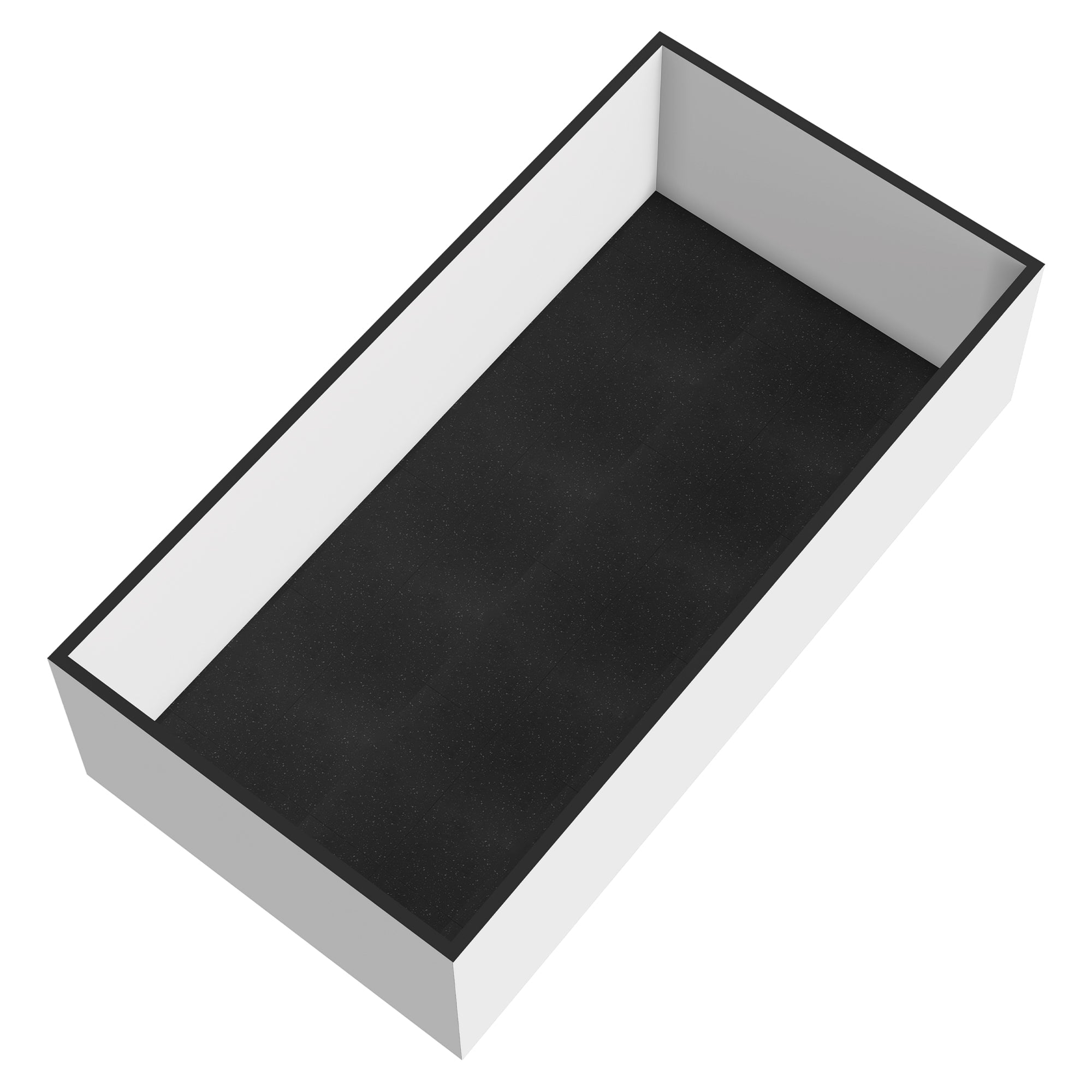 50-Pack White Fleck Rubber Gym Floor Tiles