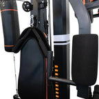 Multi Station Home Gym Boxing bag Bench Pull Up Bar and Dip Bars 6 in 1