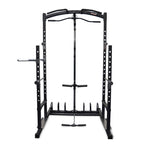 Squat Rack with Lat Pulldown, Seated Row & Attachments