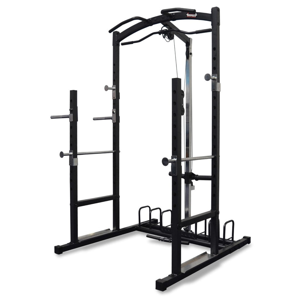 Squat Half Rack with Lat Pulldown & Row Pulley