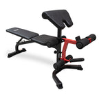 Heavy-Duty Squat Rack with Lat Pulldown, Adjustable Bench & 120kg Olympic Barbell Plates