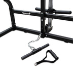 Home Gym Squat Rack & FID Bench with 115kg Standard Barbell & Dumbbell Set