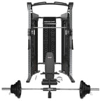 Multi Functional Trainer Squat Rack Smith Machine + 100kg Barbell Set + Adjustable Bench