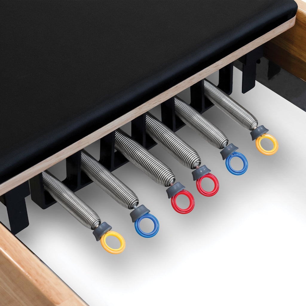 Oak Pilates Reformer with Full Accessory Kit