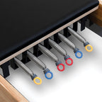 Oak Pilates Reformer with Full Accessory Kit