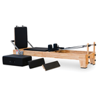 Oak Pilates Reformer with Full Accessory Kit