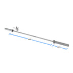 Buy 15kg Olympic Barbell with Clips