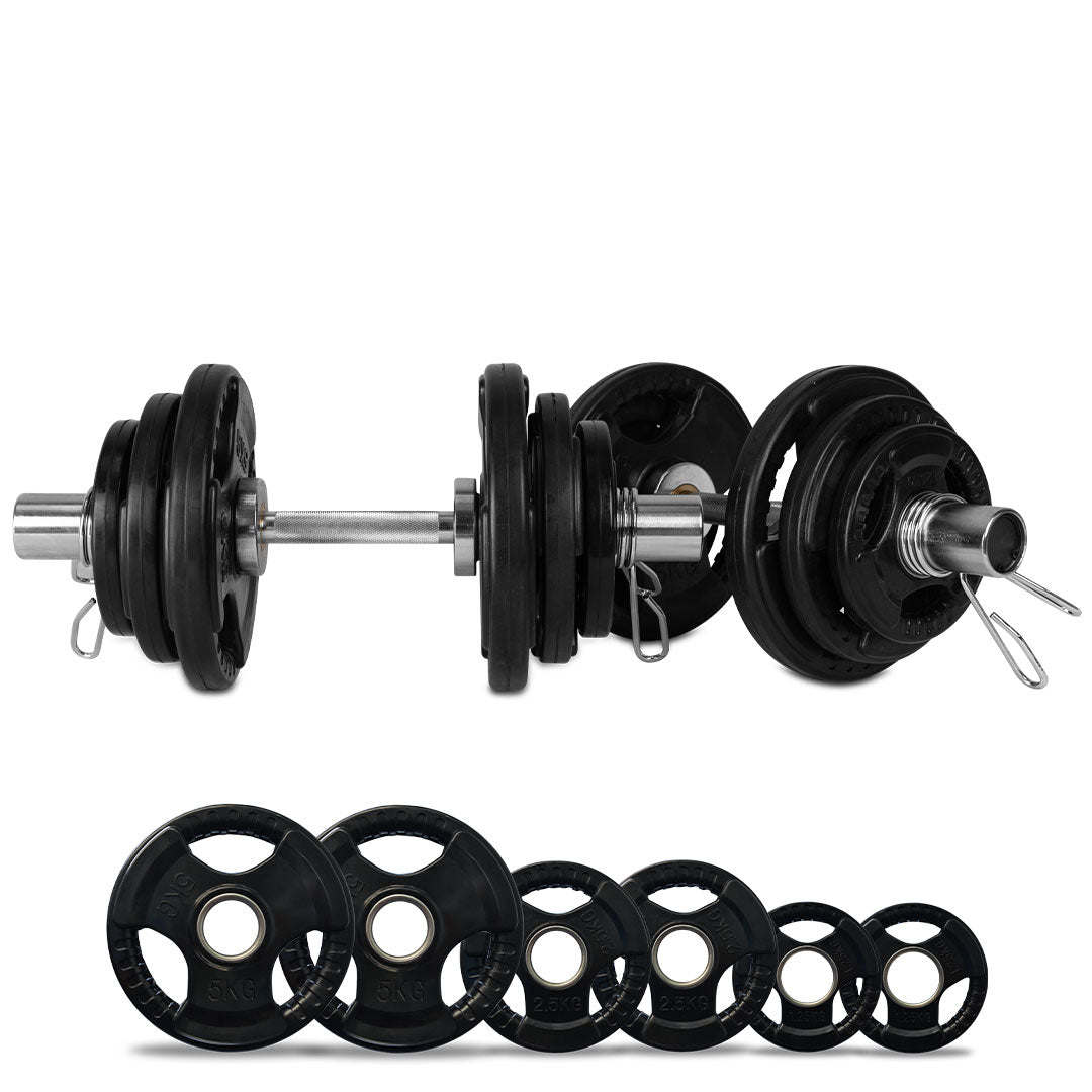 Adjustable Olympic Dumbbell Set 4kg to 31.5kg