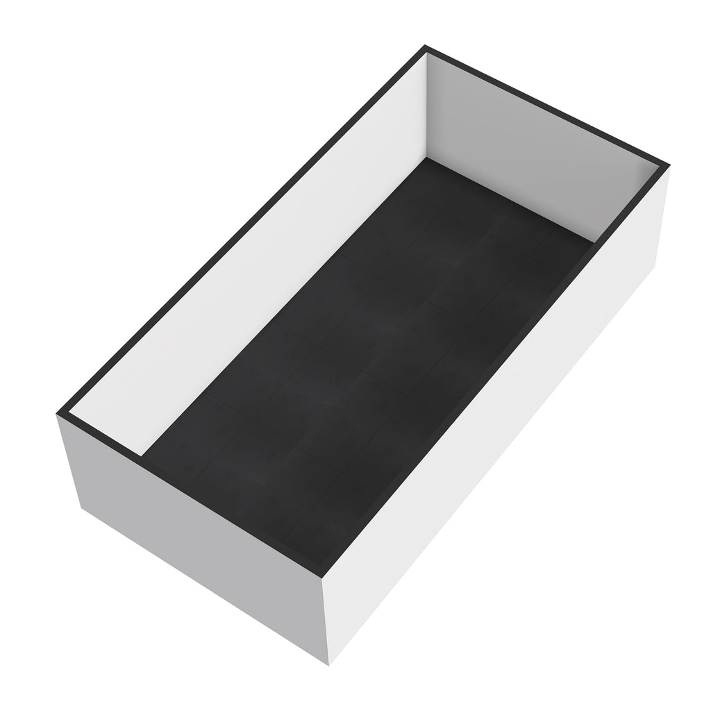 Commercial-Grade Black Rubber Gym Flooring – 50 Pack