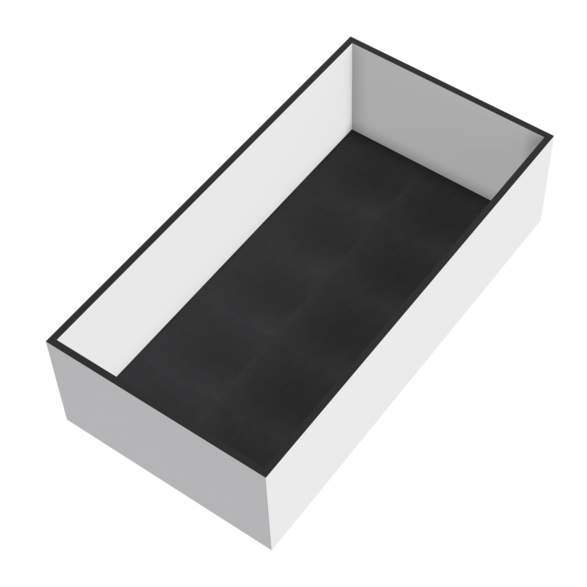 Commercial-Grade Black Rubber Gym Flooring – 50 Pack