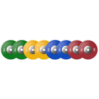 140kg Pro Competition Coloured Bumper Weight Plate Set