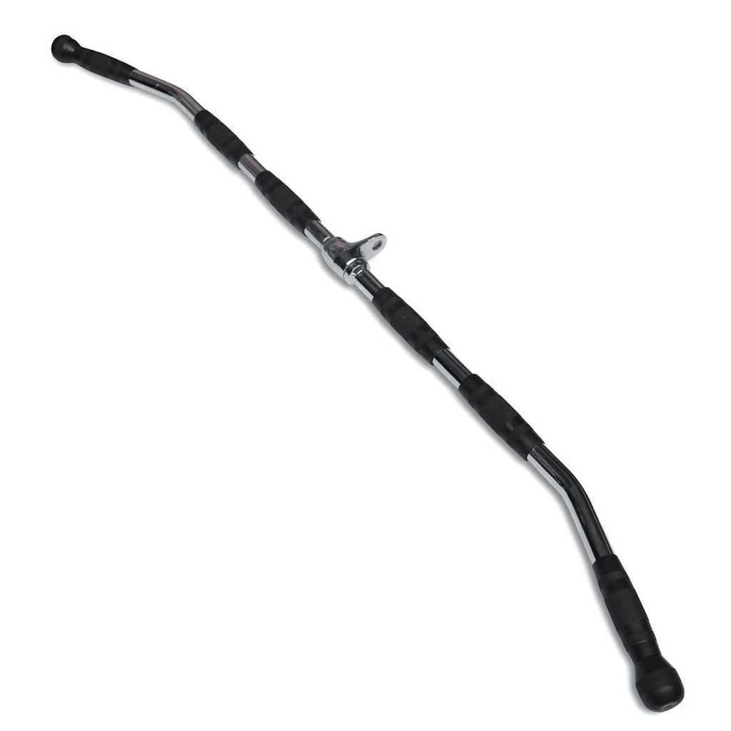 Wide Lat Pulldown Bar Attachment 1.2m Rubber Handles 