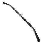 Wide Lat Pulldown Bar Attachment 1.2m Rubber Handles 