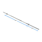 Buy standard barbell 1.8m / 6ft Barbell with Screw Collars